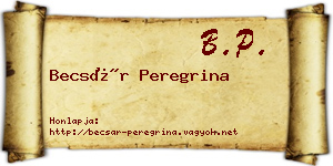 Becsár Peregrina névjegykártya